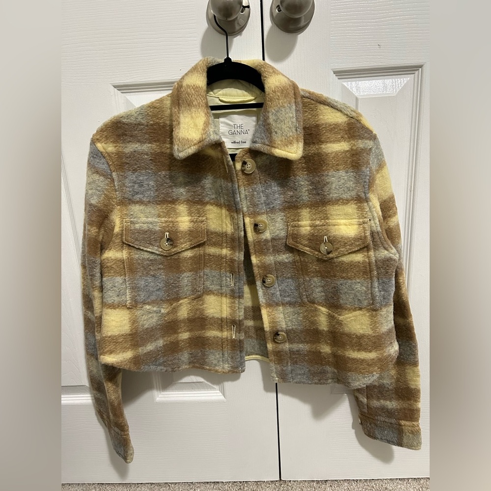 Aritzia - Wilfred “The Ganna” Cropped Plaid Jacket NWT
